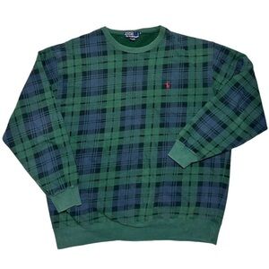 Vintage Polo Ralph Lauren Plaid Crewneck